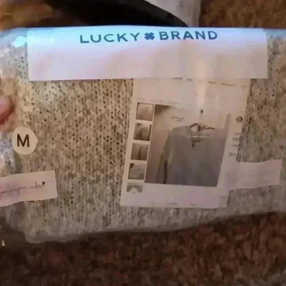 5/$25 ☘️LUCKY BRAND☘️ SIZE MED knit sweater 1/4 sleeve high quality knit - Picture 9 of 12